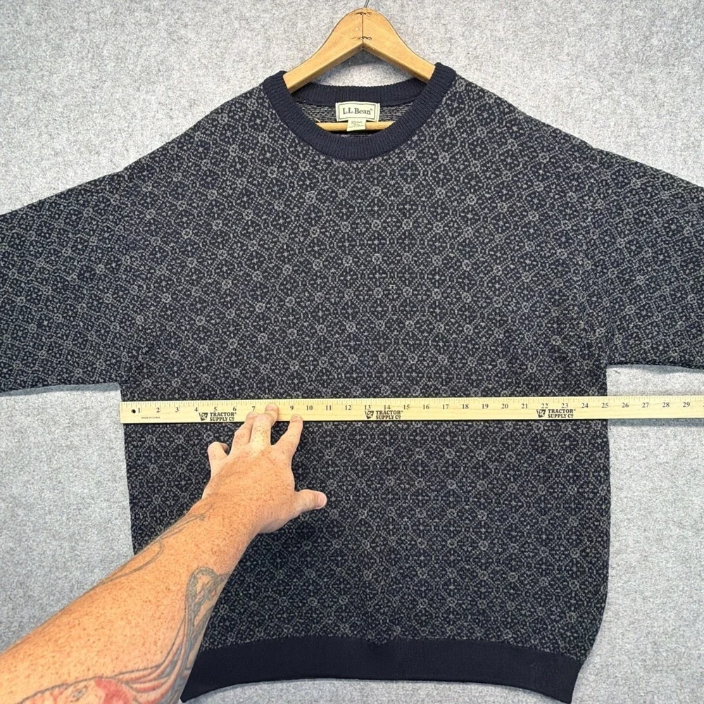 Vintage L.L. Bean Wool Made In Scotland Men's XL Sweater Fair Isle